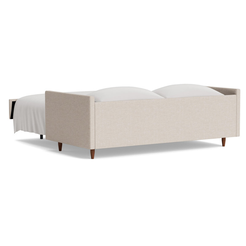 Skinny Fat Sofa Bed, Performance Weave - Natural