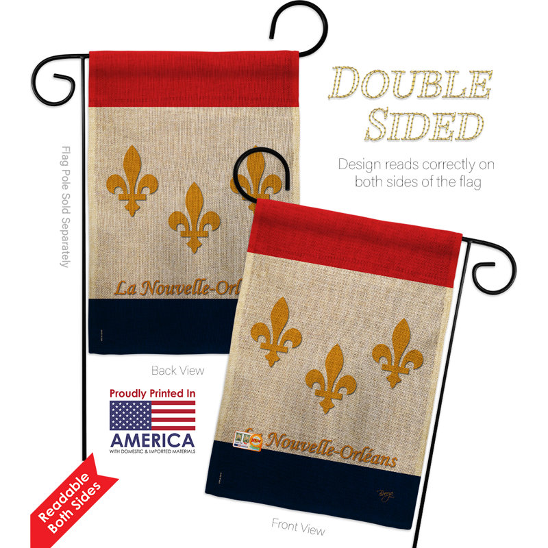 Double Sided 18.5'' H x 13'' W Polyester Flag Set