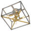 Medallion 4 - Light 14'' Caged Square / Rectangle Flush Mount-88235138-88235137