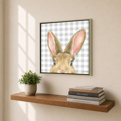 Garden Bunnies VII by Leslie Trimbach - Graphic Art on Canvas