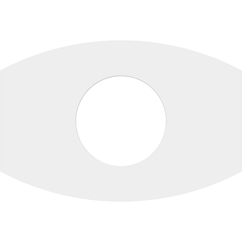 16"W x 10 5/8"H x 6"ID x 8 1/2"C x 1"P Kailey Architectural Grade PVC Contemporary Ceiling Medallion