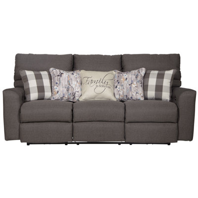 Ardele 86'' Upholstered Power Reclining Sofa with Power Adjustable Headrest