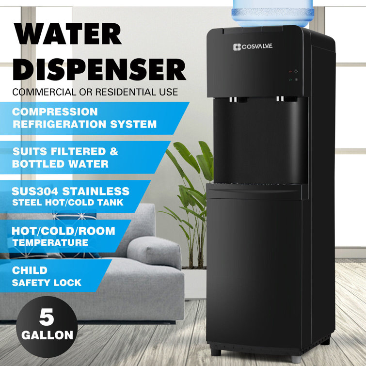 Cosvalve Freestanding Bottom Loading Water Dispenser & Reviews