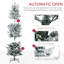 Arbre de Noël artificiel enneigé 6 pi avec base en acier
