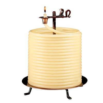 Unscented Novelty Candle with Metal Holder