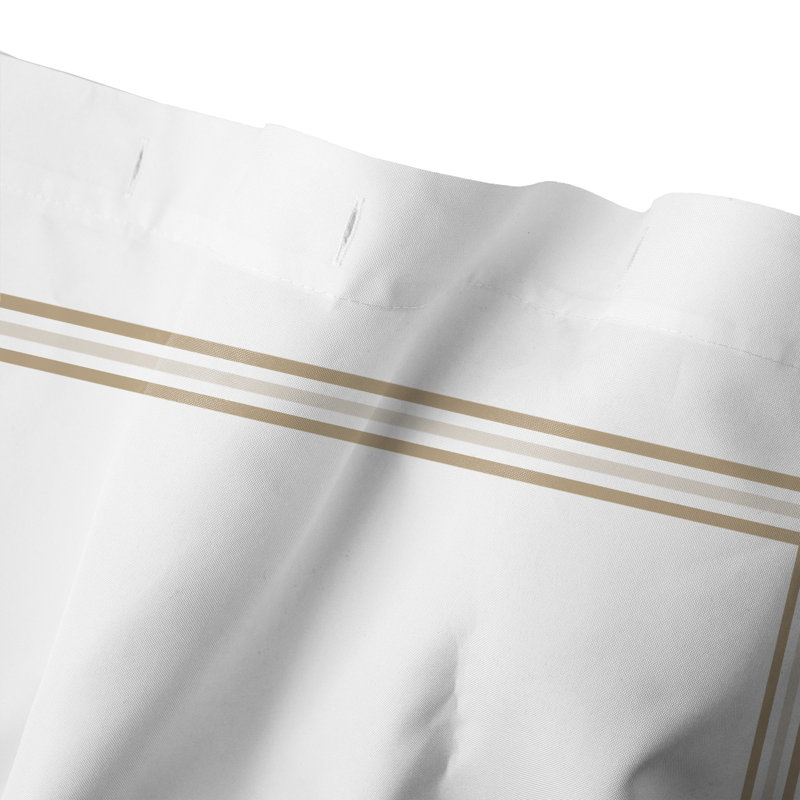 Rideau de douche simple , H, Beige