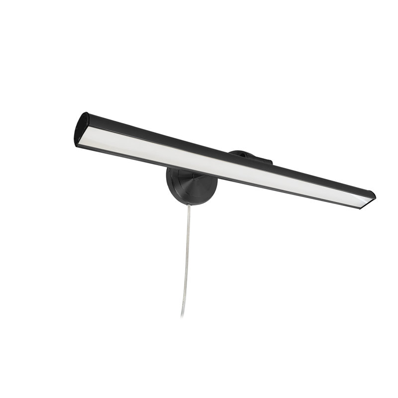 Lampe pour tableau Reina, Noir mat, H 2,75 po x l 24 po x P 9 po