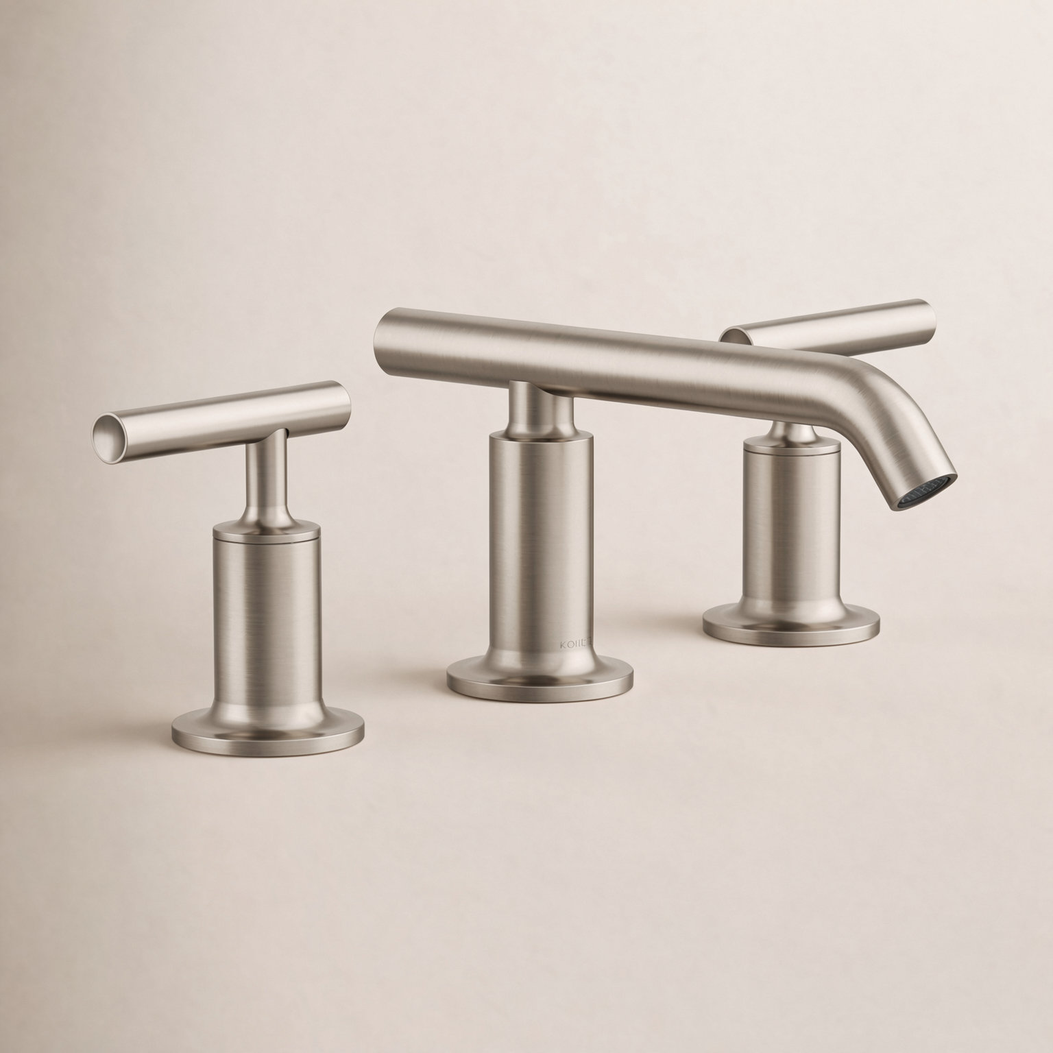 Purist 3-Hole Widespread Faucet with Drain, Vibrant Brushed Nickel