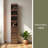 70.87" H Display Storage Cabinet , 4-Tier Shelf, 3 Side Drawers & 4 Small Display Shelves , Modern Wooden Tall Bookshelf Bookcase-1999526128