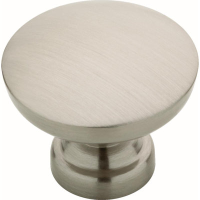 (5 Pack) (10 Pack) 1-1/8 inch Builder Fashion Fulton Knob Satin Nickel