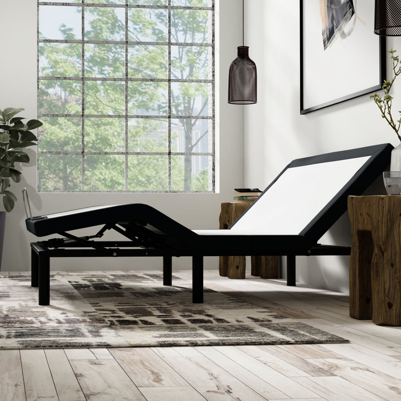 Adjustable Queen Bed Base: Massage, Ports, Led Ambient Lighting Size Base With 10-30 Minute Massages, ,