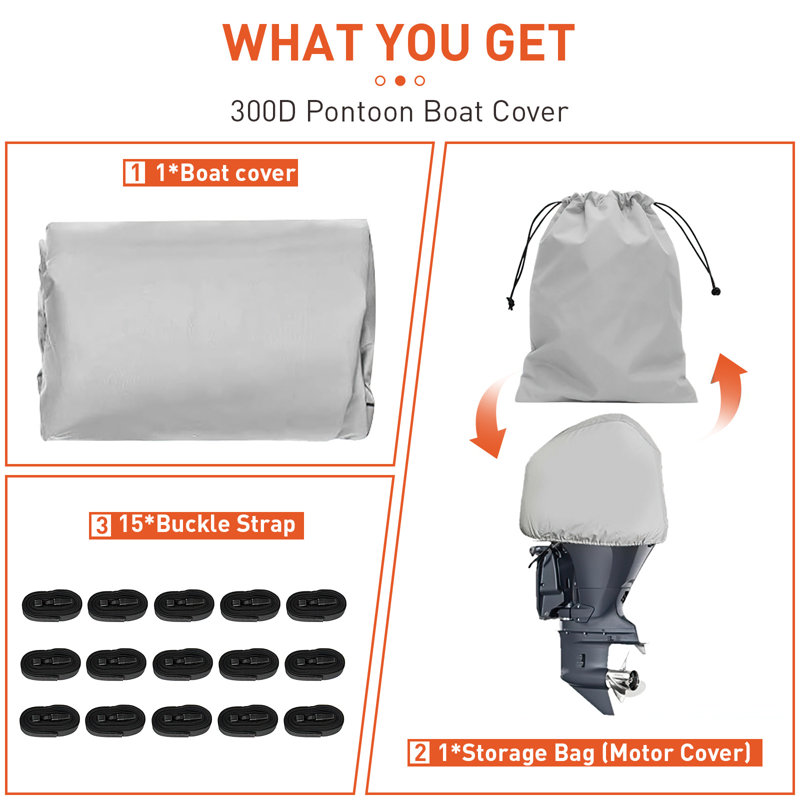 Watercraft Cover By FXSGER, 25 cm H x 259 cm W x 610 cm D
