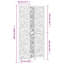 Paravent en bois massif blanc Paulownia-271176024-271176019