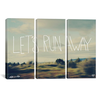 Leah Flores Let's Run Away - 3 Piece Wrapped Canvas Graphic Art Print Set