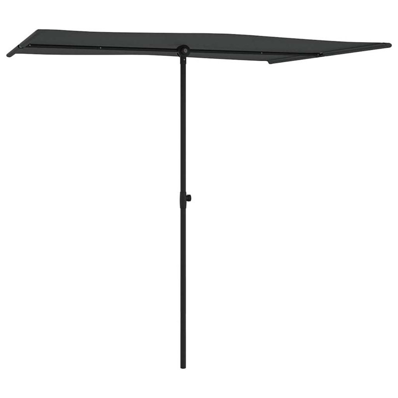 Parasol de jardin anthracite à hauteur réglable, Anthracite
