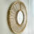 Handwoven Macrame Round Mirror with Hemp Rope Boho Charm