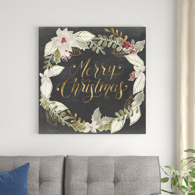 Noël doré I, H 36 po x l 36 po x P 1,25 po