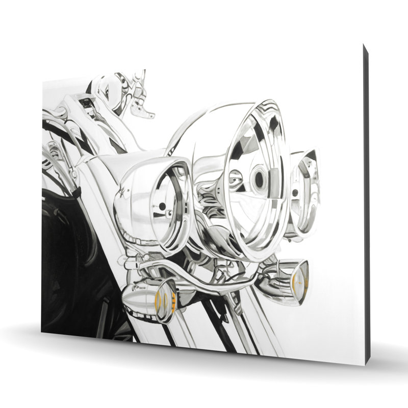 Éclairage pour moto - Toile noire industrielle