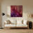 Gradient Abstract 24 Red Metal Wall Art