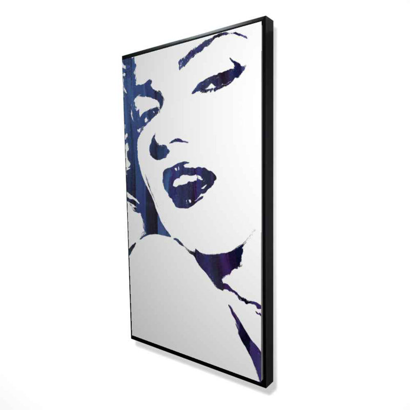 Marilyn Monroe in Blue | Framed Canvas Bedroom Decor