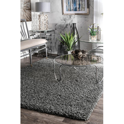 Conye Performance Grey Shag Area Rug