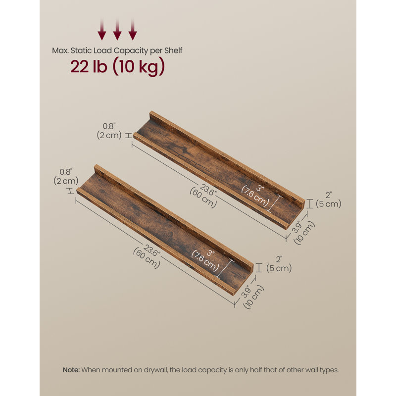2 Piece Bracket Shelf