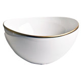 Simply Elegant Porcelain Salad Bowl