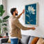 White Lotus Bloom Botanical - Wrapped Canvas-1511566912-1511566940