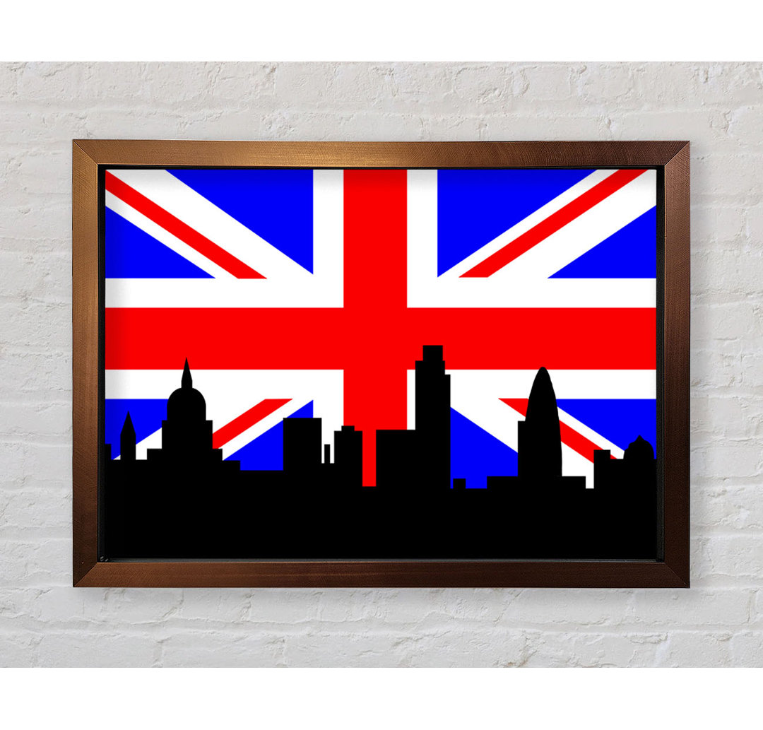 London City Great British Flag - Einzelner Bilderrahmen Kunstdrucke