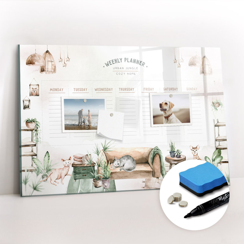 Magnetic Glass Dry Erase Board