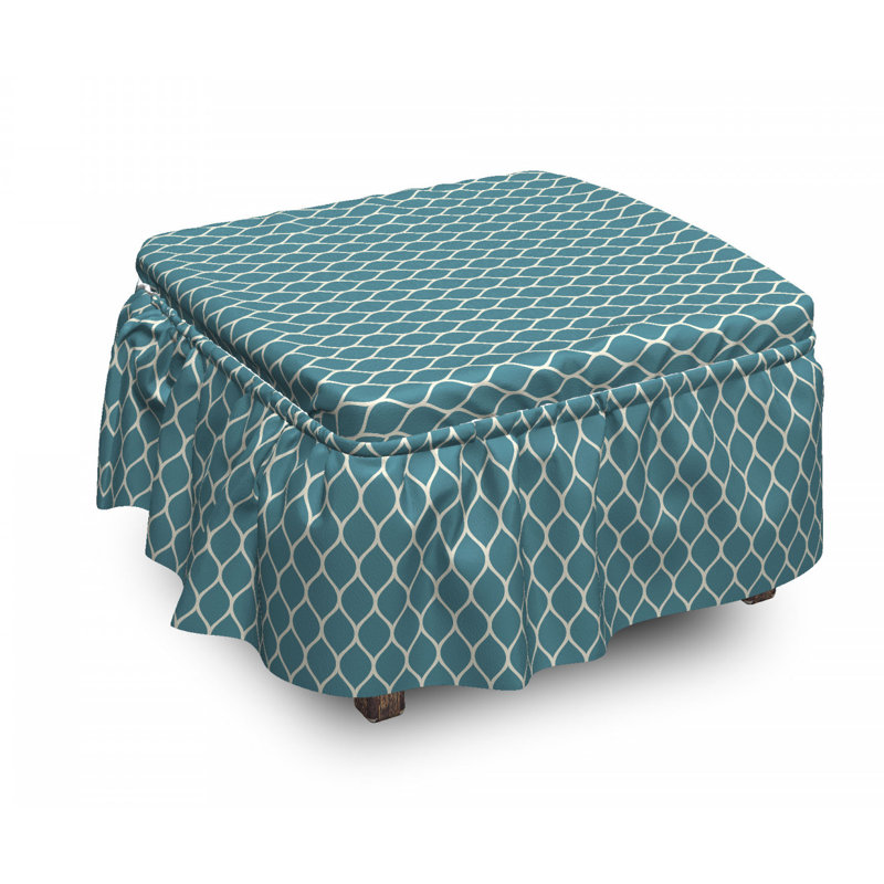 Housse pour repose-pieds tile lines