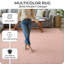 Aspire Homeware Blush Pink Modern Area Rug-1063261036-1063261037