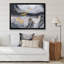 Vagues d'art en or noir et marbre blanc - peinture sur toile-67386289-67386288