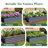 6x3x1ft large Garden Bed, Rectangular Galvanized Metal Outdoor Garden Bed, Suitable for Backyard Ground Gardens for Growing Plants, Vegetables and Flowers.-1424222174-1424222179
