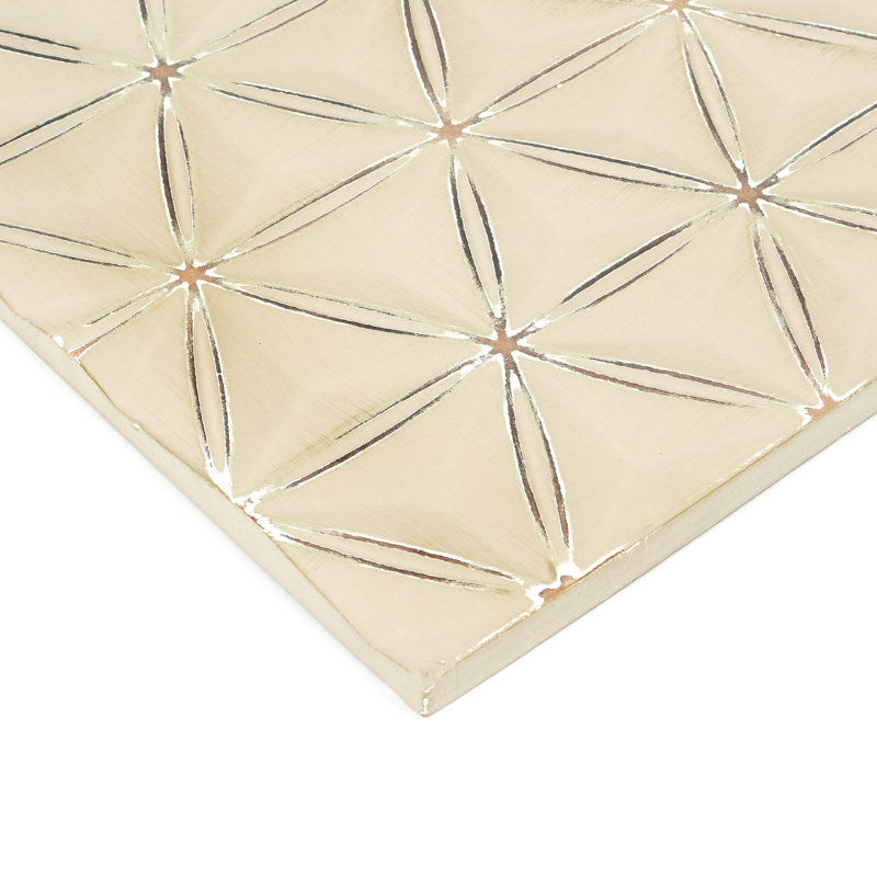 Diamonds Panel Wooden Decorative Board – Soil, Beige