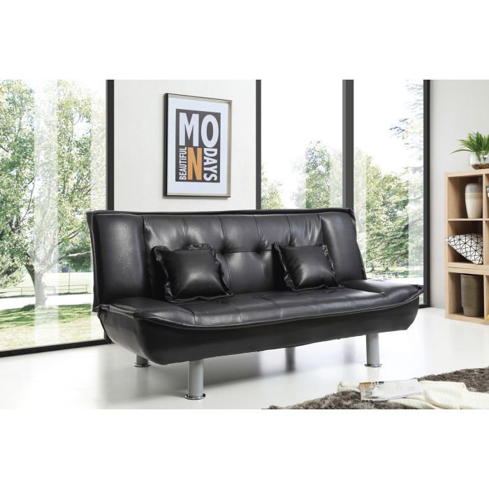 Lionel 74in Sofa, Black