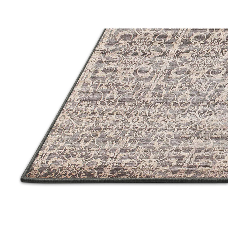 Tapis gris zone contemporaine, Rectangle 5 pi x 8 pi