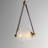 Alessandrina 1 - Light Natural Aged Brass Sphere Pendant-798509786