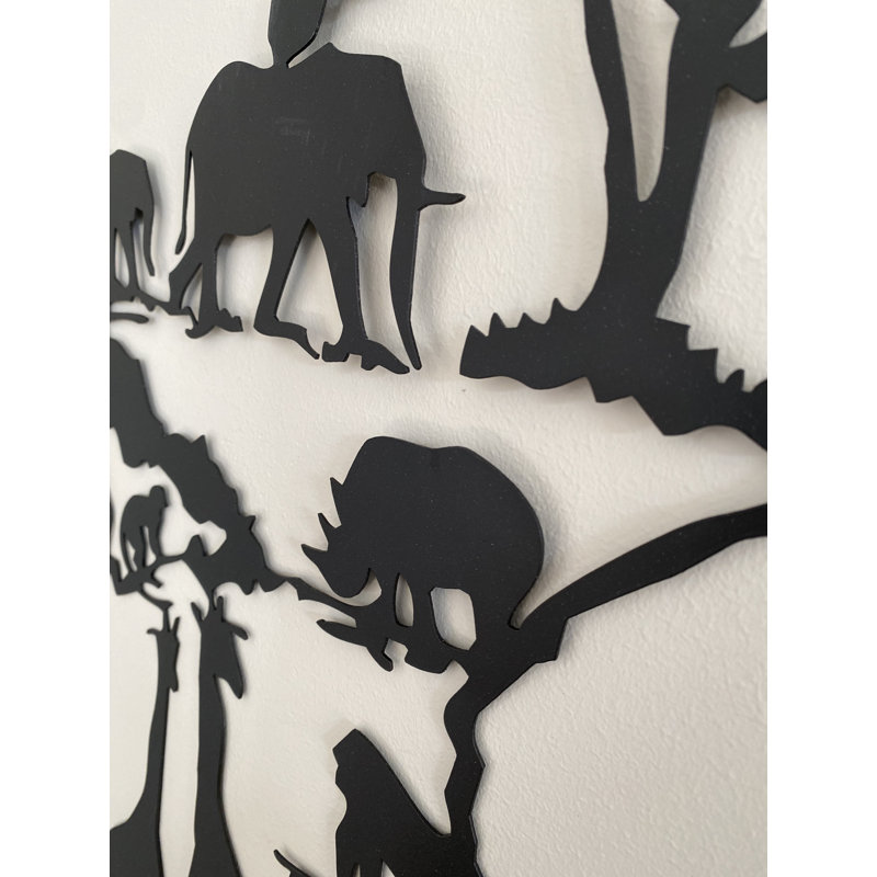 Décoration murale en métal découpé au laser