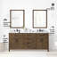 Ensemble de meuble-lavabo double de 72 po pour la salle de bain avec miroir Tahoe de OVE Decors-121536250