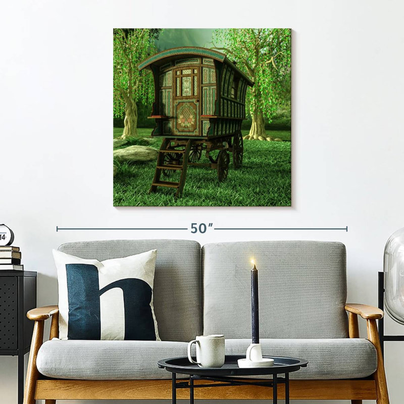 Mehar Ornate Gypsy Wagon, 30" H x 30" W