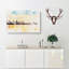 Reflection of the Seattle Skyline Watercolour - Wrapped Canvas-56665367