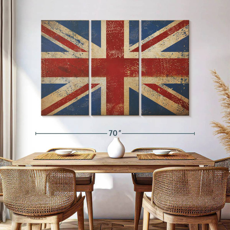 Borges Grunge Union Jack, H 42 po x l 65 po
