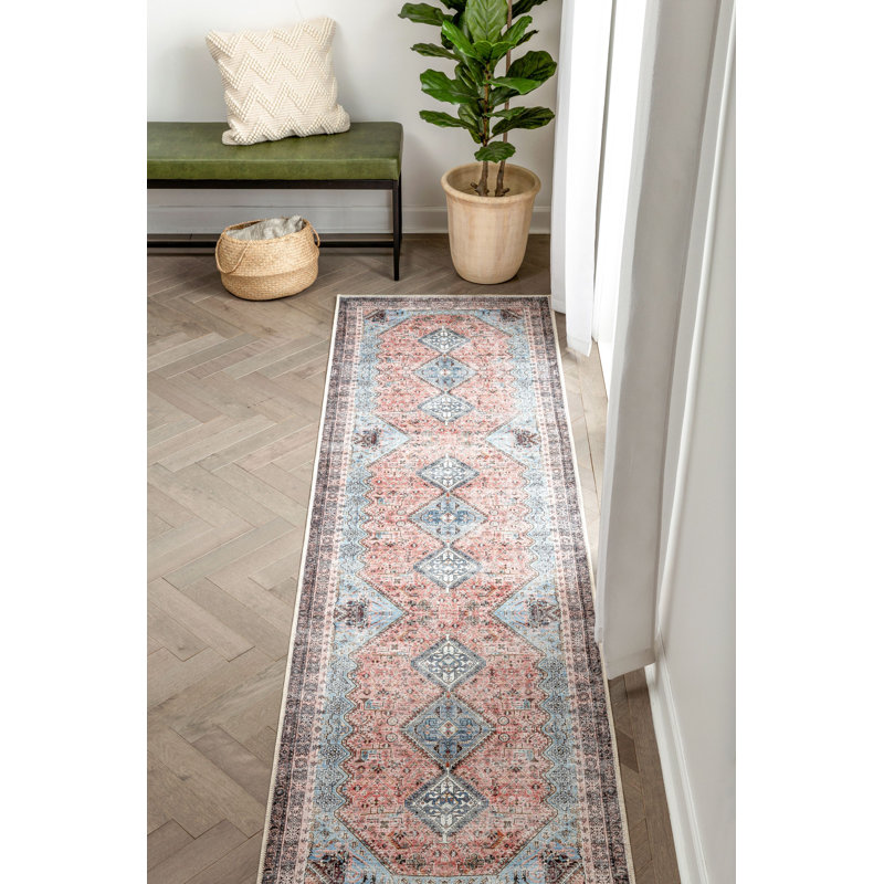 Eustice Washable Oriental Indoor Rug, Runner 2'7" x 9'10"
