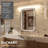 LED Linear Vanity Fixture – Adjustable Light Temperature (3000K/5000K/6000K), 90-Degree Rotatable Front Panel, Energy-Efficient Modern Design – Ideal for Bathrooms & Vanities - Irmgard 