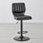 Modern Swivel Adjustable Height Bar Stool in Faux Leather, Metal, Plywood-420845048