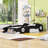 Race Car-Shaped Platform Bed with Shelves-1556231193-1556231194