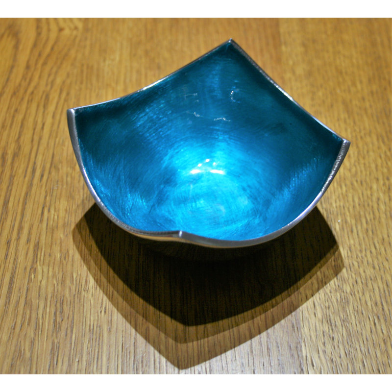 17 Stories Colinton Aluminum Serving Bowl, Aqua