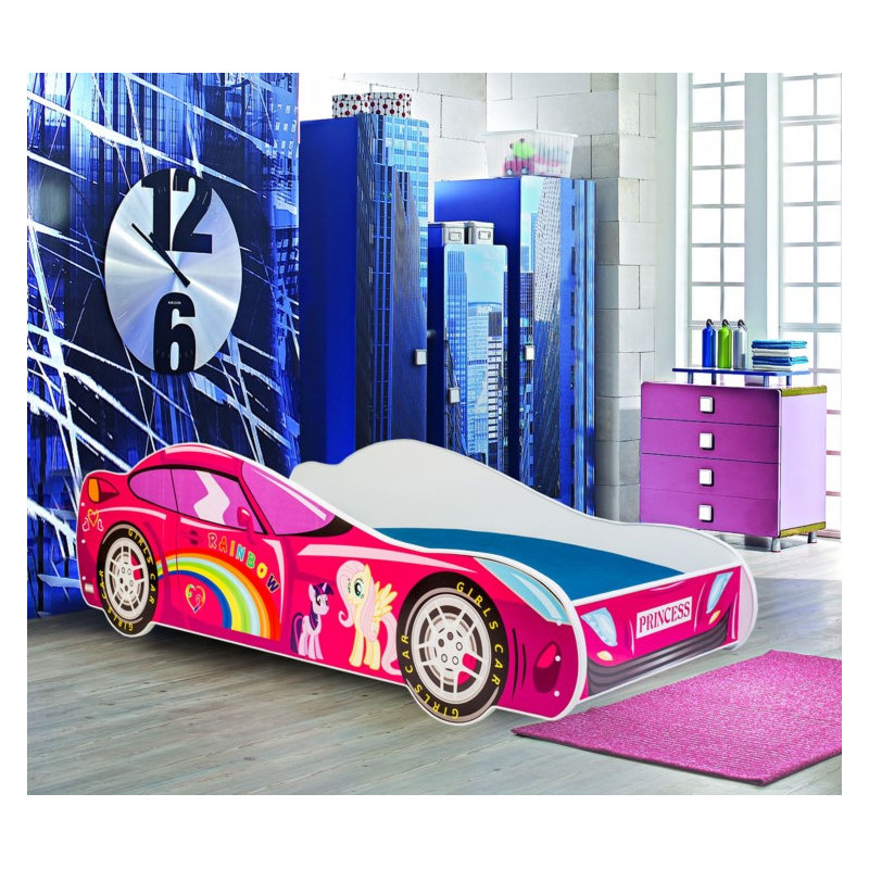 Children's bed auto PINK