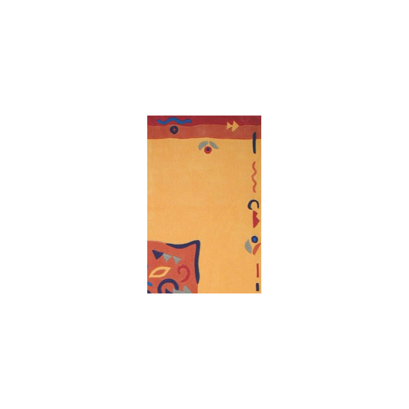 Bright Rug Abstract Indoor Rug, Rectangle 5' x 8'